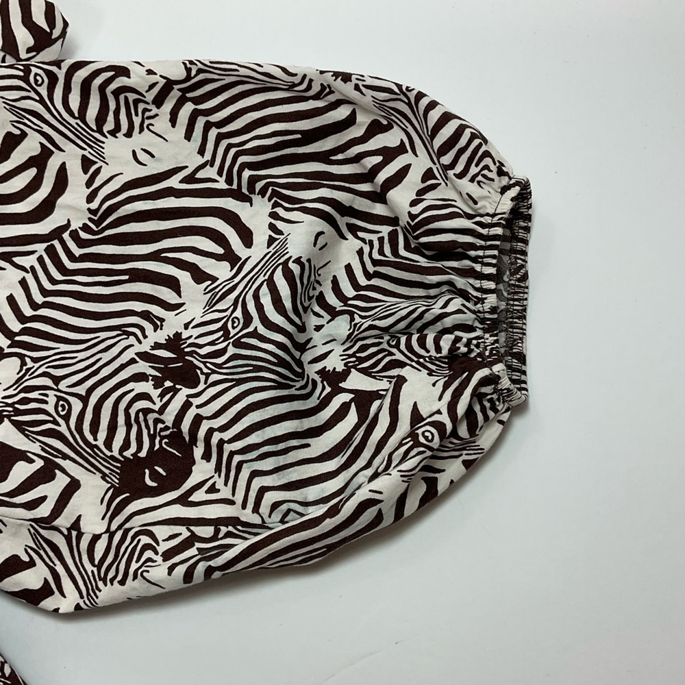 Anthropologie Maeve Bettina Dress Tiered zebra Print Buttondown Shirt Dr… - Picture 9 of 13